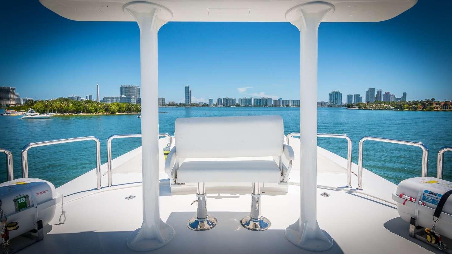 a boat on the water aboard NIRVANA Yacht for Charter