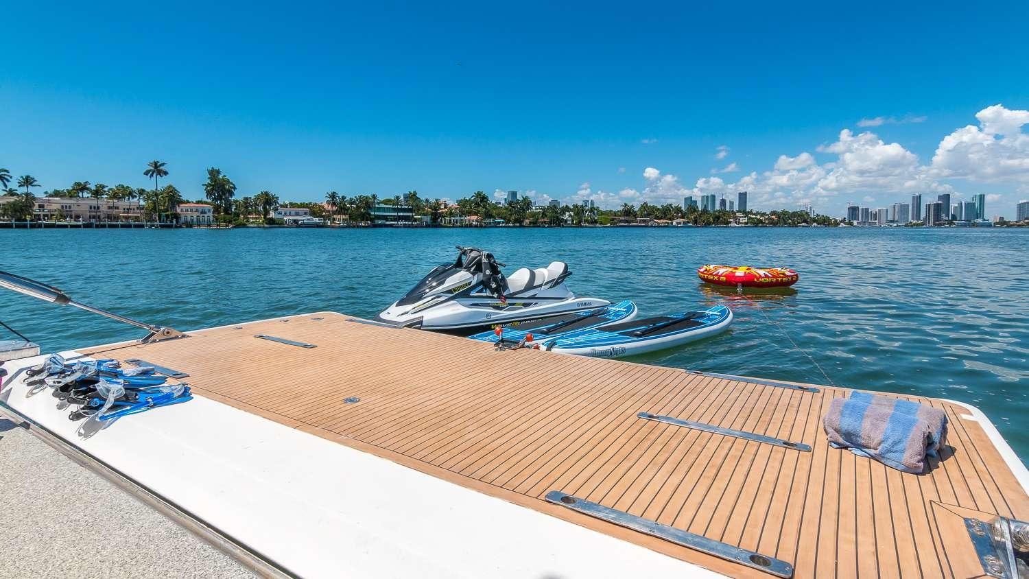 boats on a dock aboard NIRVANA Yacht for Charter