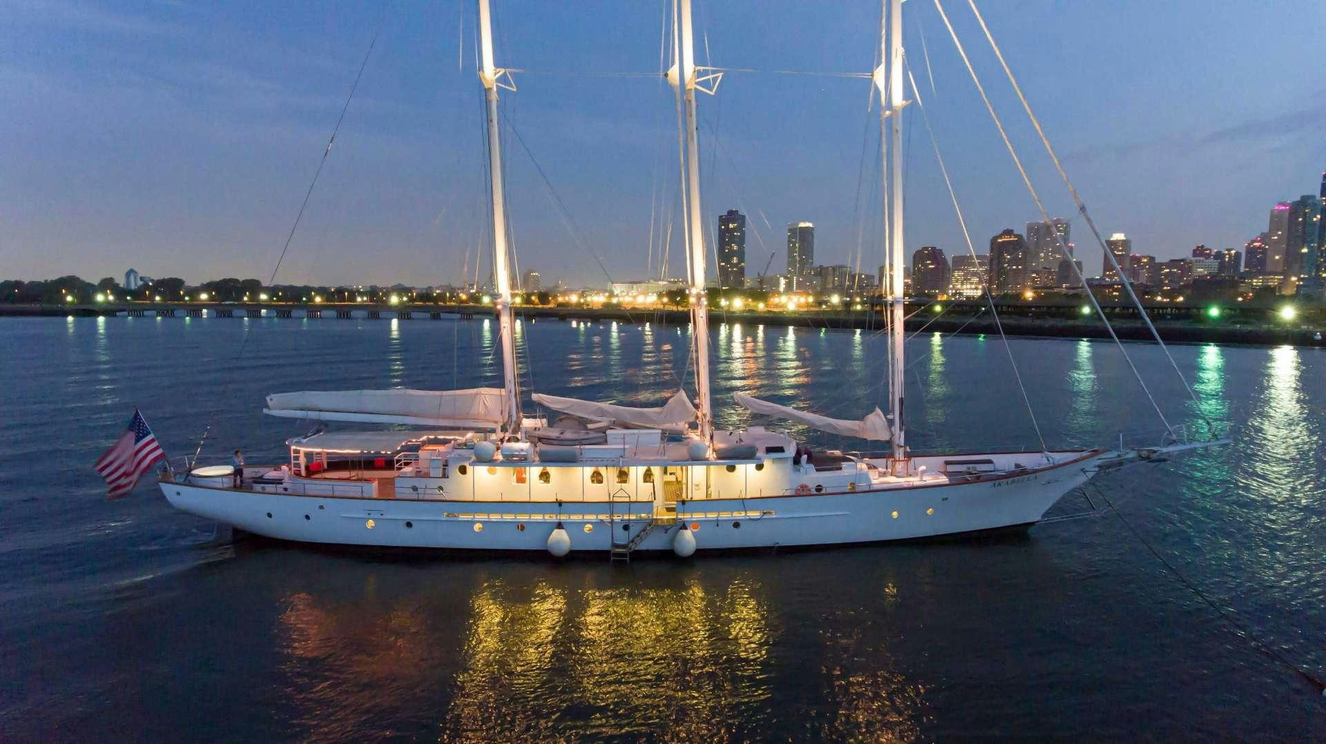 a boat on the water aboard ARABELLA II Yacht for Charter