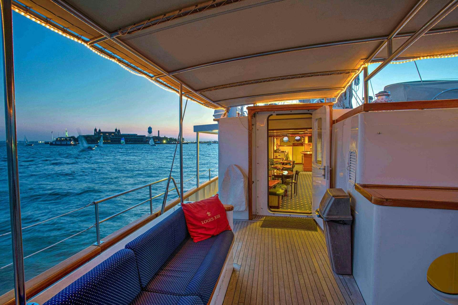 a boat on the water aboard ARABELLA II Yacht for Charter