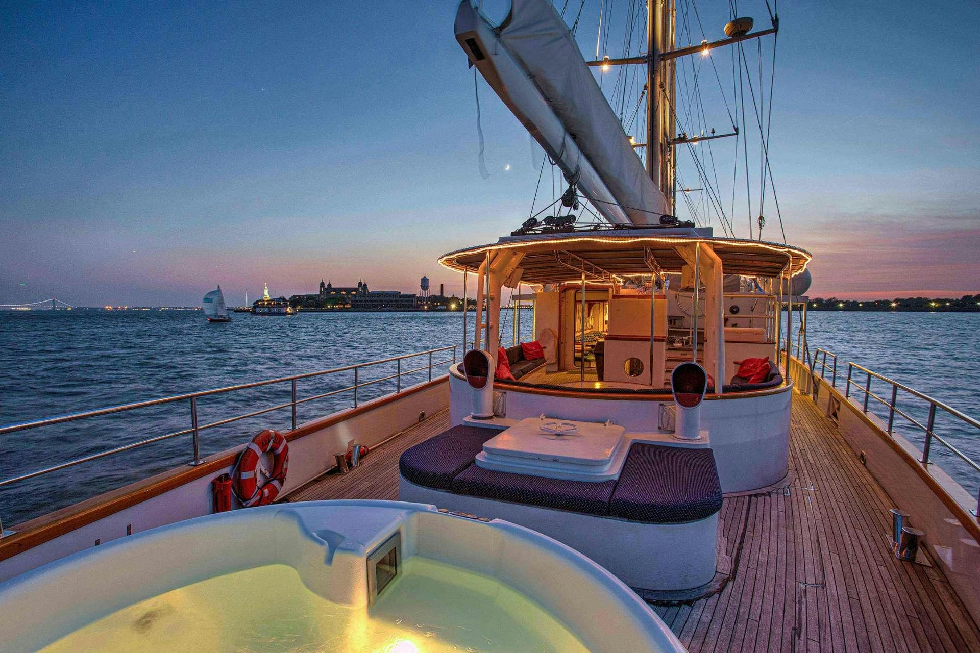 a boat on the water aboard ARABELLA II Yacht for Charter