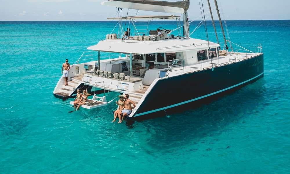 a boat in the water aboard COOL RUNNINGS IV Yacht for Charter