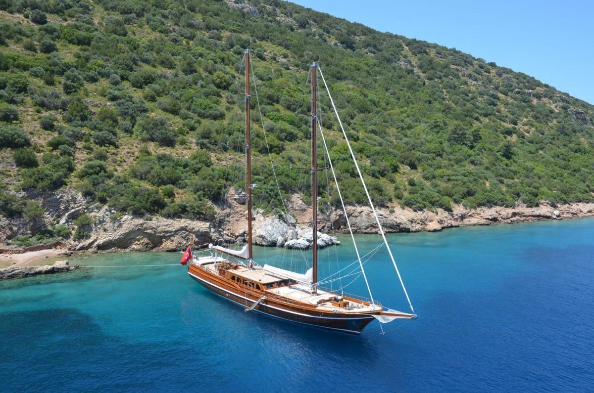 a boat on the water aboard CAKIRYILDIZ Yacht for Charter