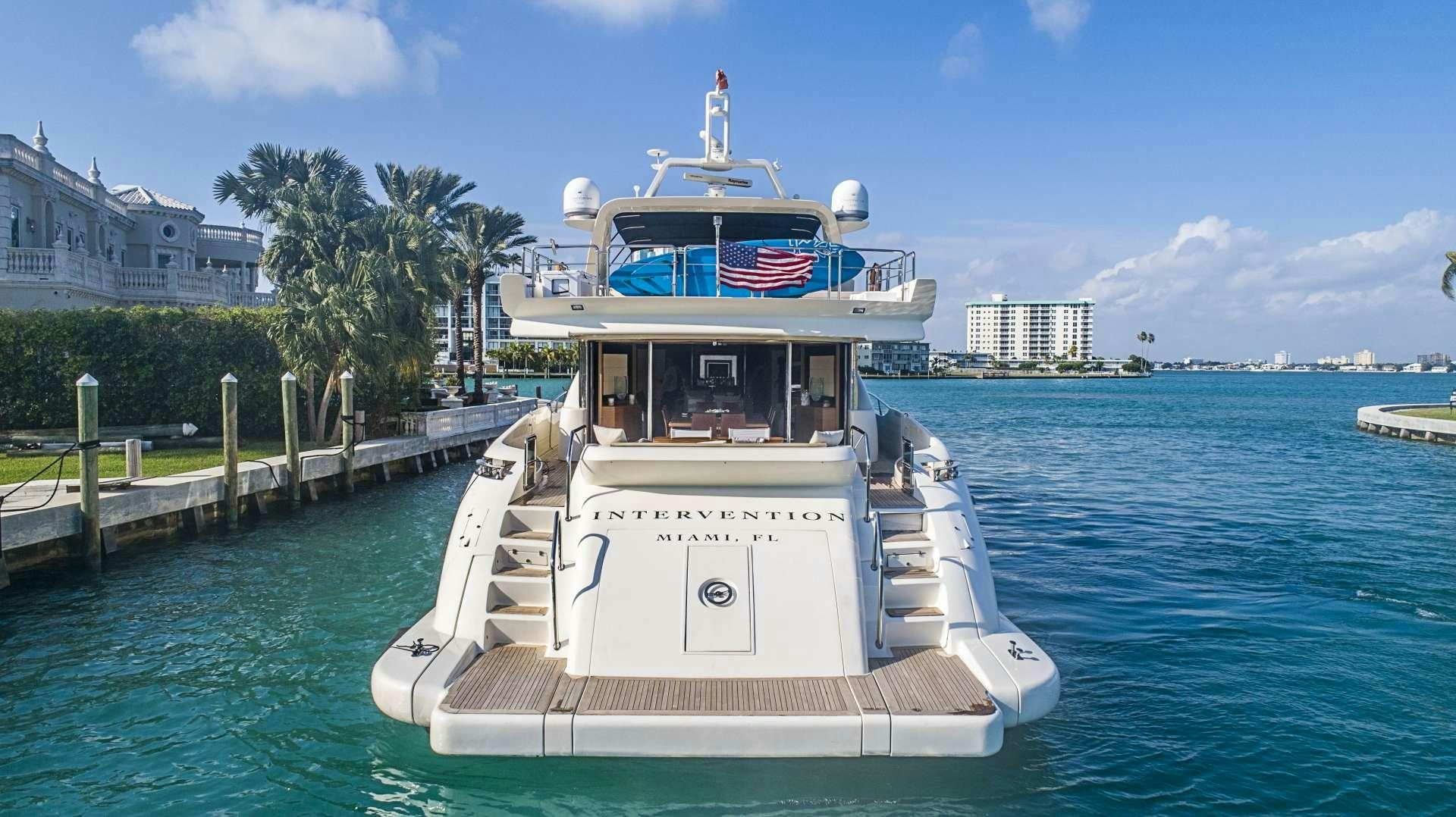 a boat on the water aboard INTERVENTION Yacht for Charter