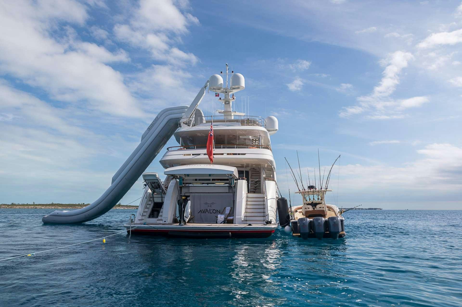 a couple of boats in the water aboard AVALON Yacht for Charter