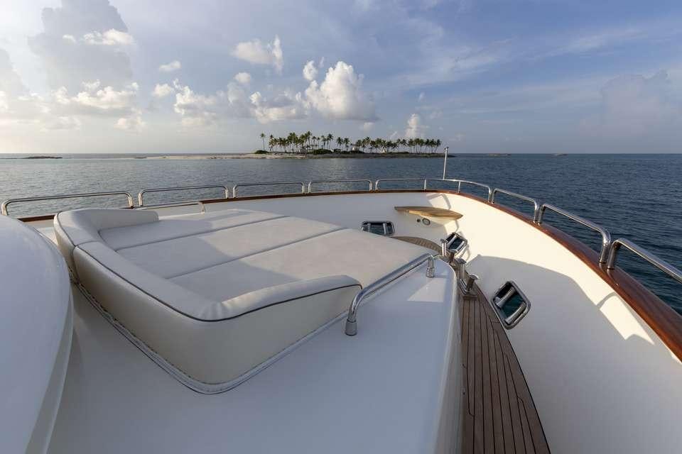 a boat on the water aboard INSIEME Yacht for Charter