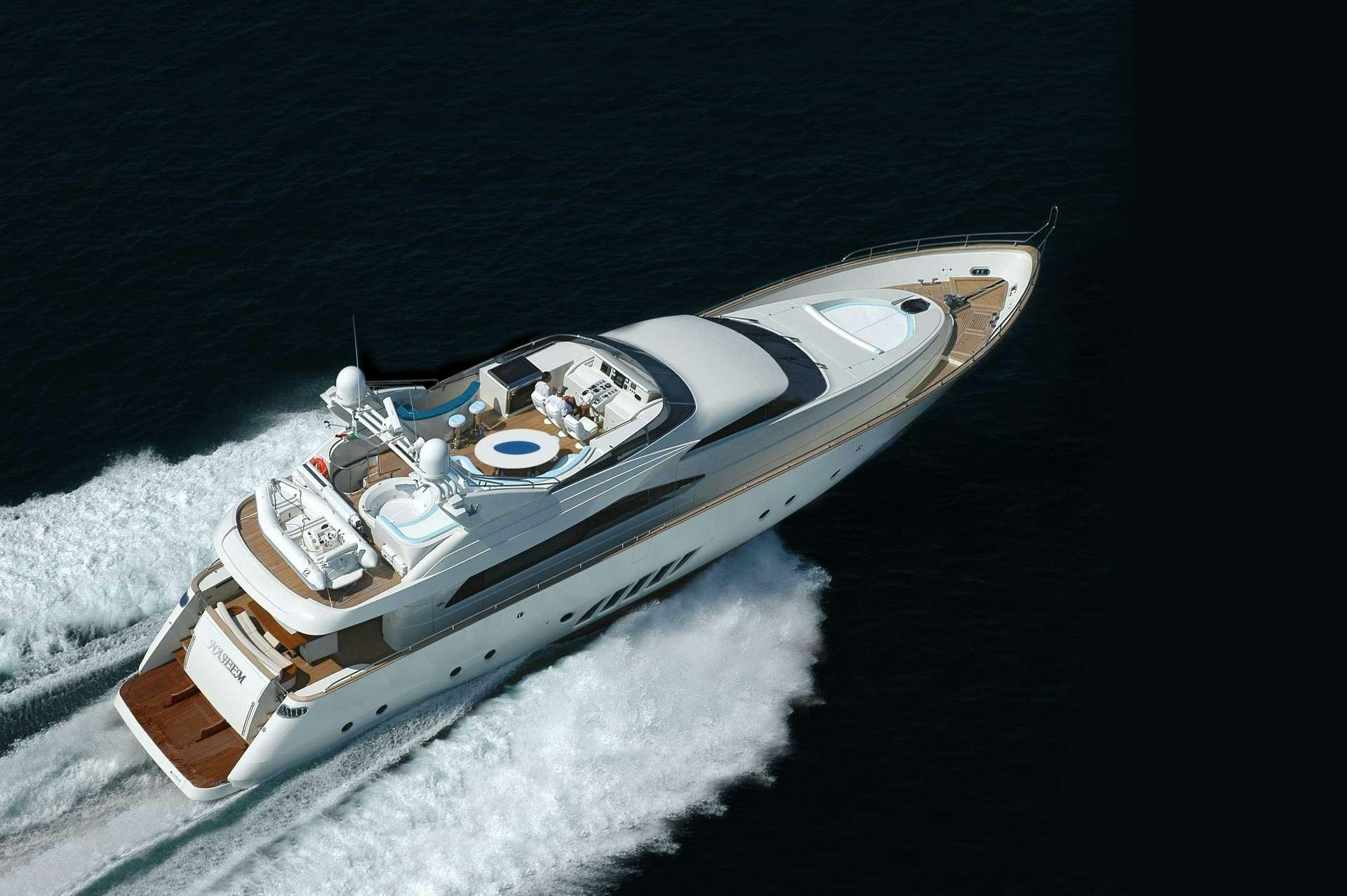 a space ship on a surface aboard NASEEM Yacht for Charter