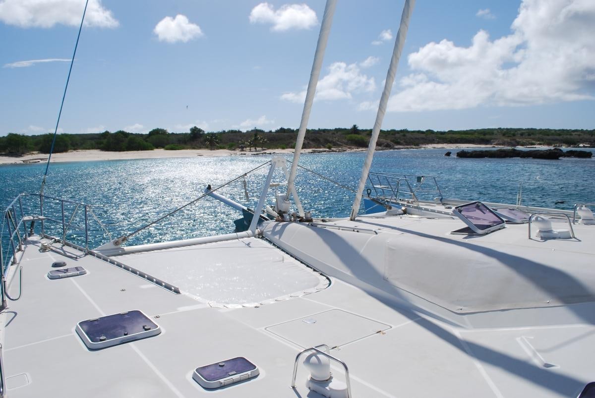 a boat on the water aboard SAGITTARIUS Yacht for Charter