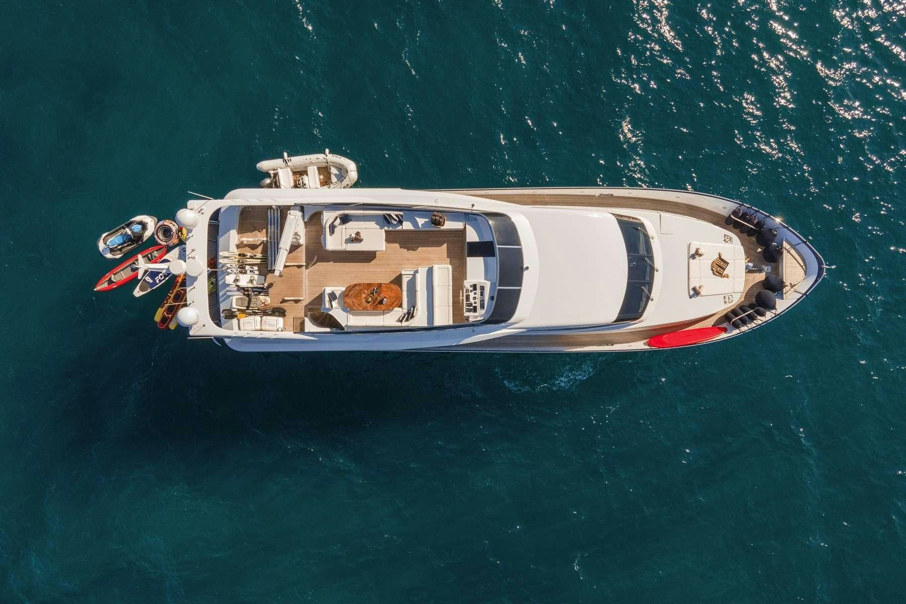 a boat in the water aboard ZOI Yacht for Charter
