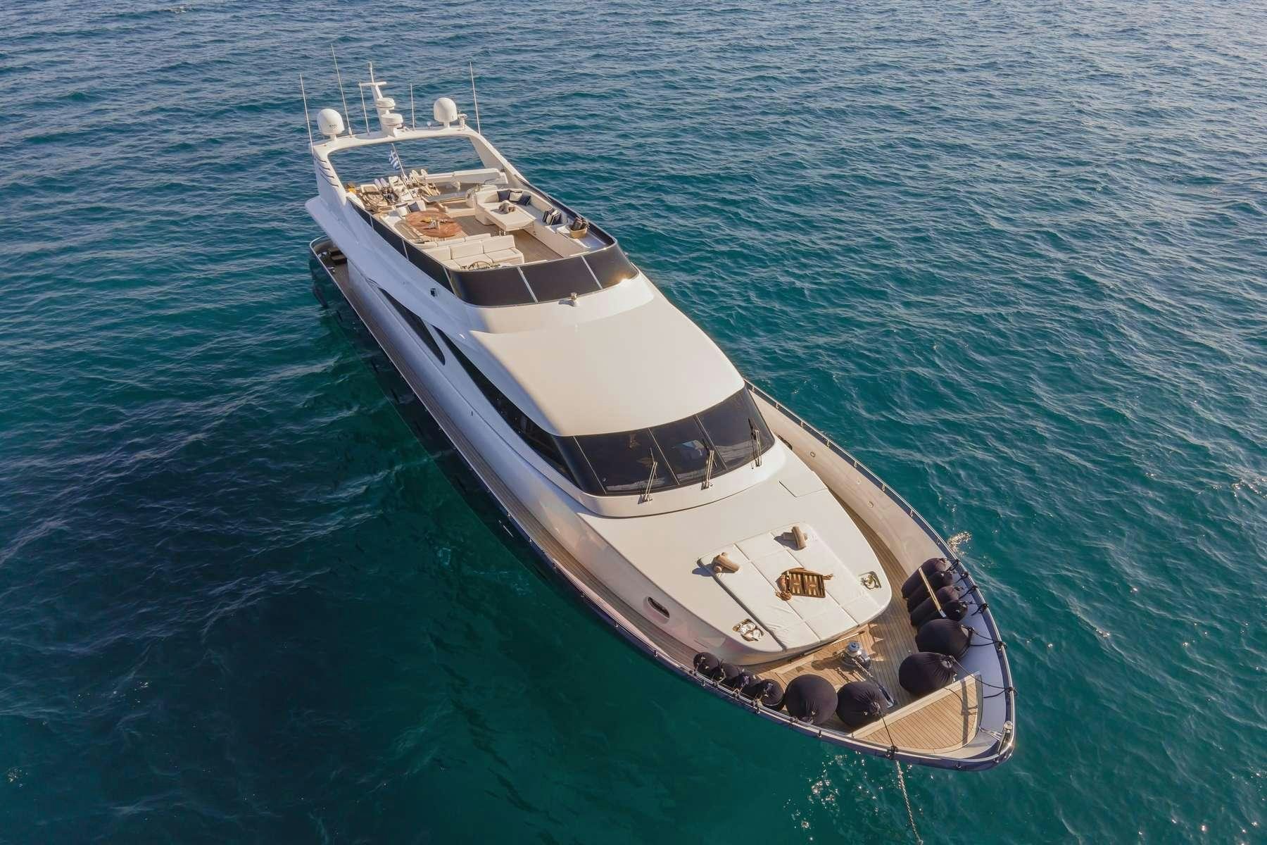 a boat in the water aboard ZOI Yacht for Charter