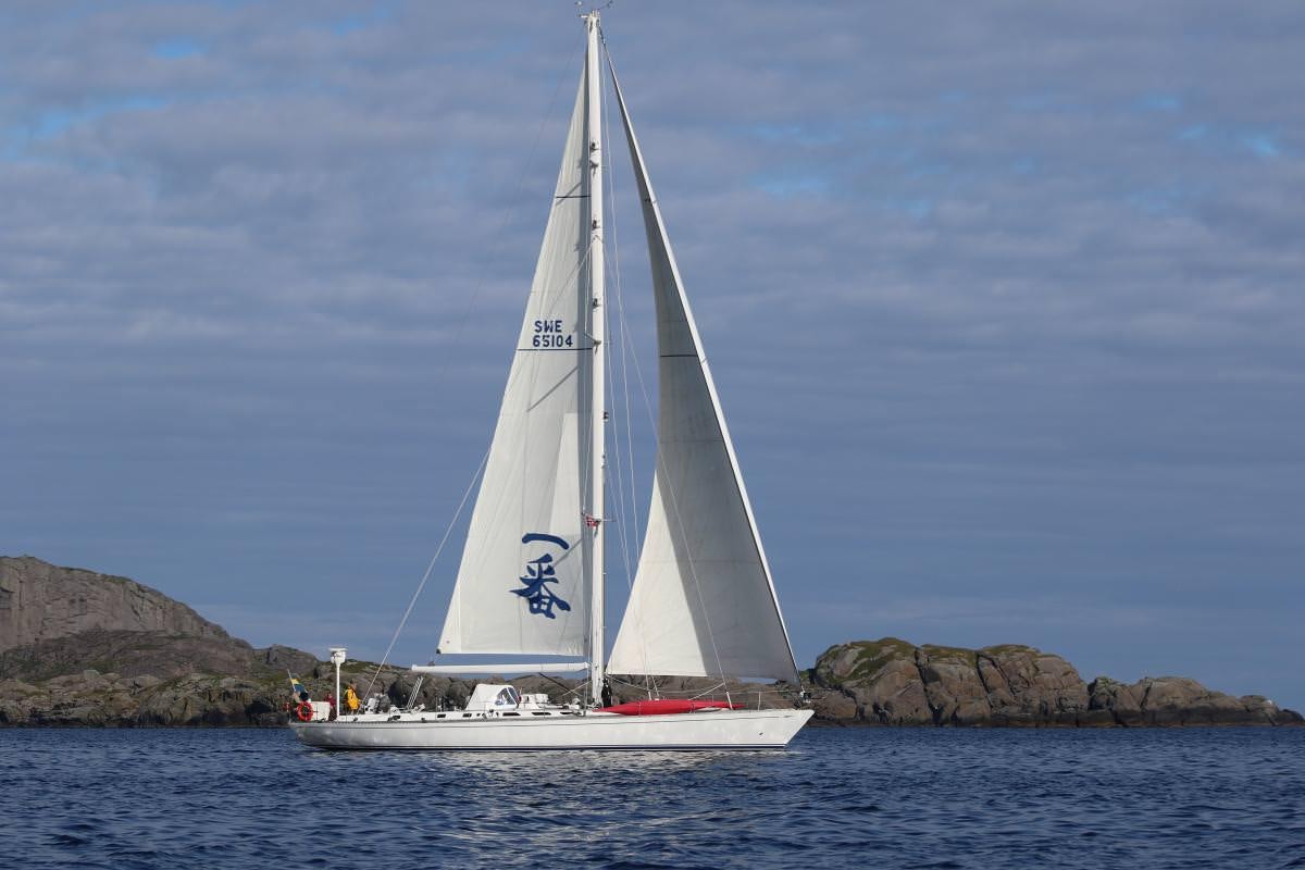 a sailboat on the water aboard ICHIBAN Yacht for Charter