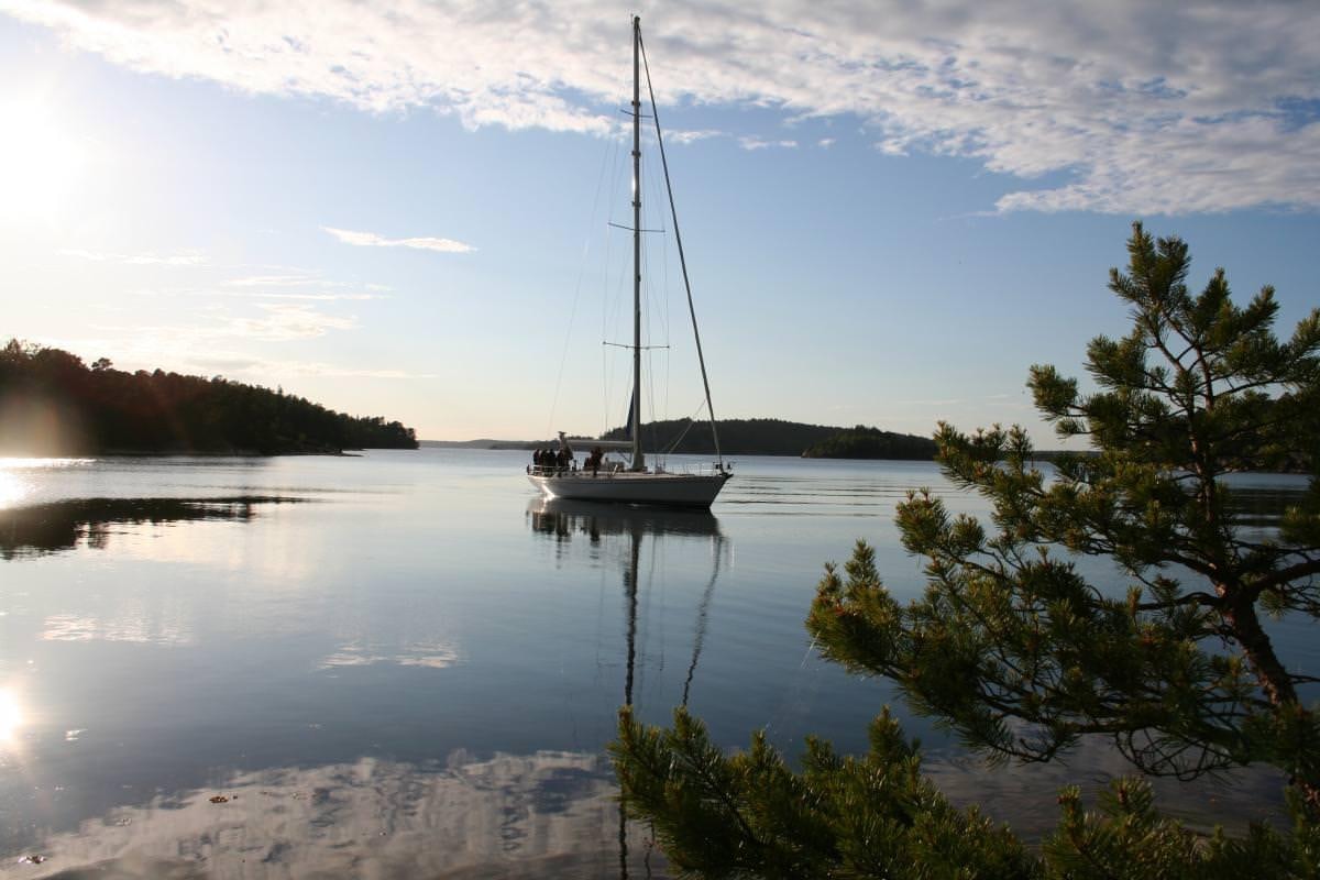 a sailboat on the water aboard ICHIBAN Yacht for Charter