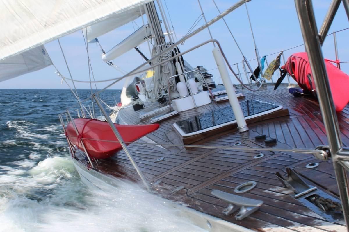 a boat on the water aboard ICHIBAN Yacht for Charter