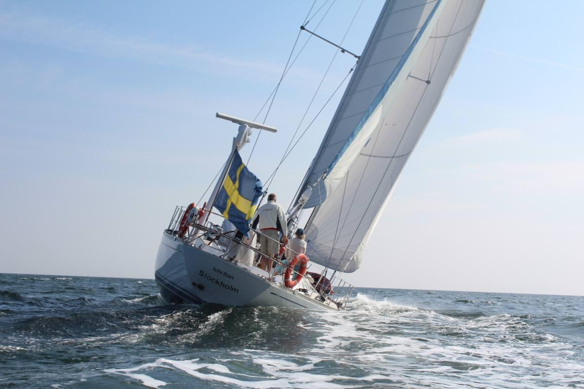 a sailboat on the water aboard ICHIBAN Yacht for Charter