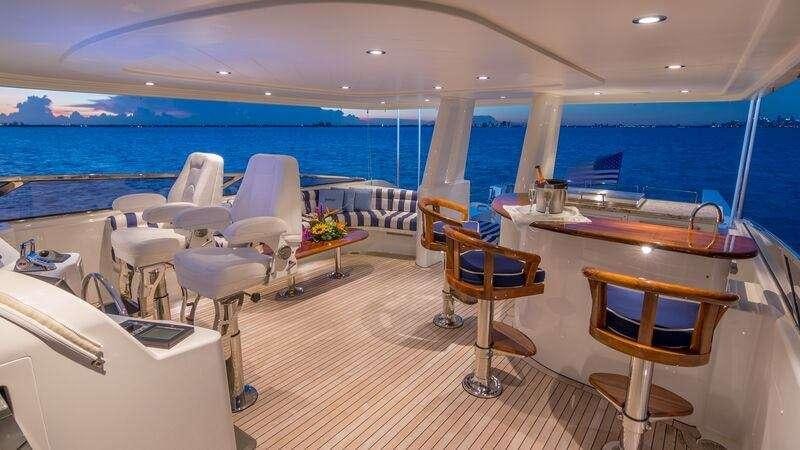 inside of a boat aboard NAUTI N' Yacht for Charter