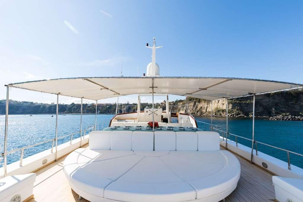 a boat on a body of water aboard Nafisa Yacht for Charter