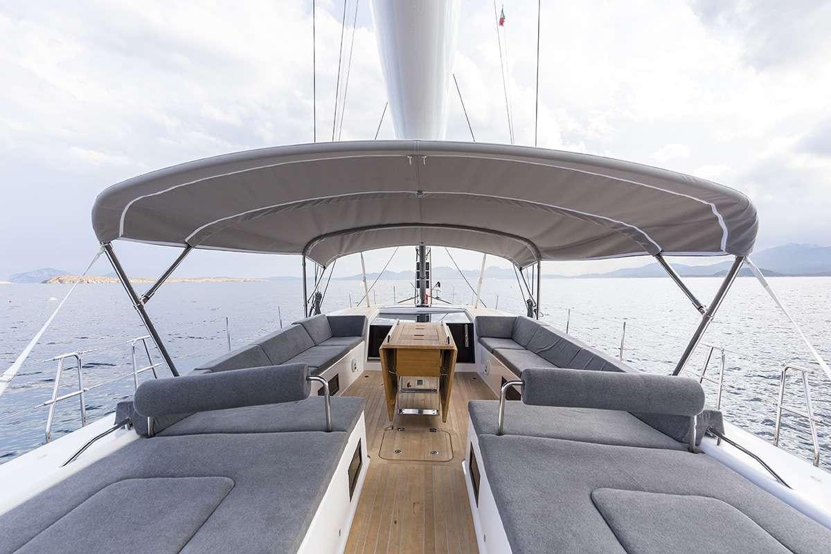 a boat on the water aboard JIKAN Yacht for Charter