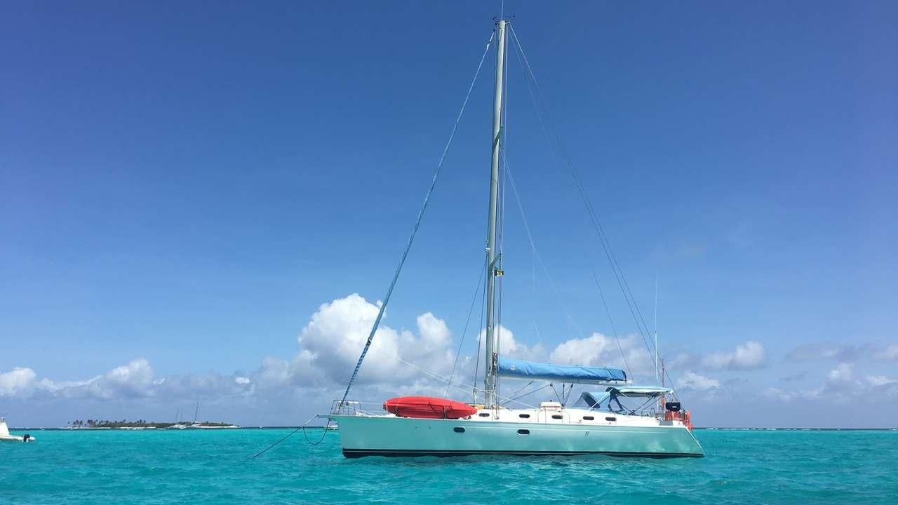a sailboat in the water aboard NEMO SY Yacht for Charter