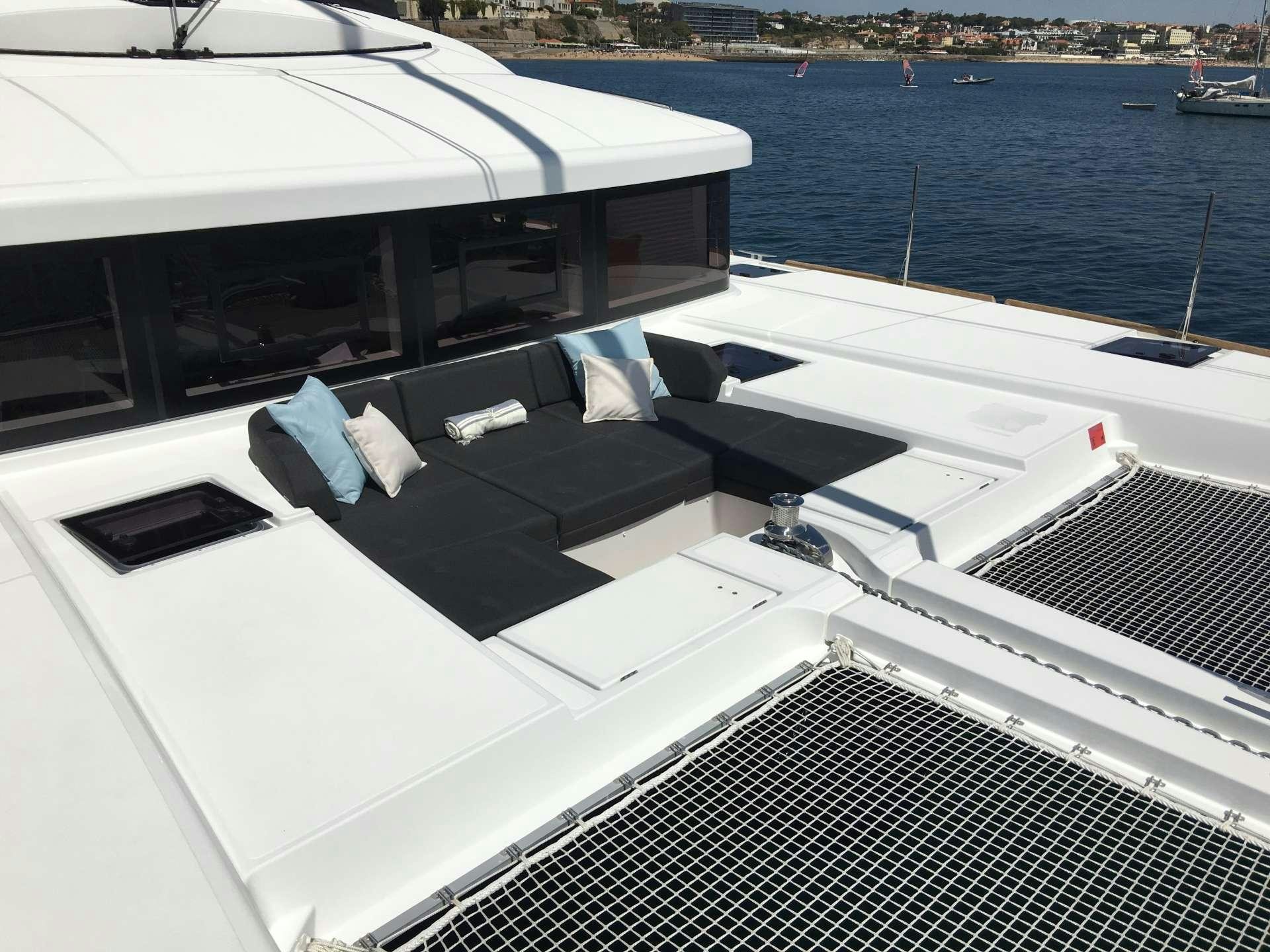 a boat on the water aboard VENTANA Yacht for Charter