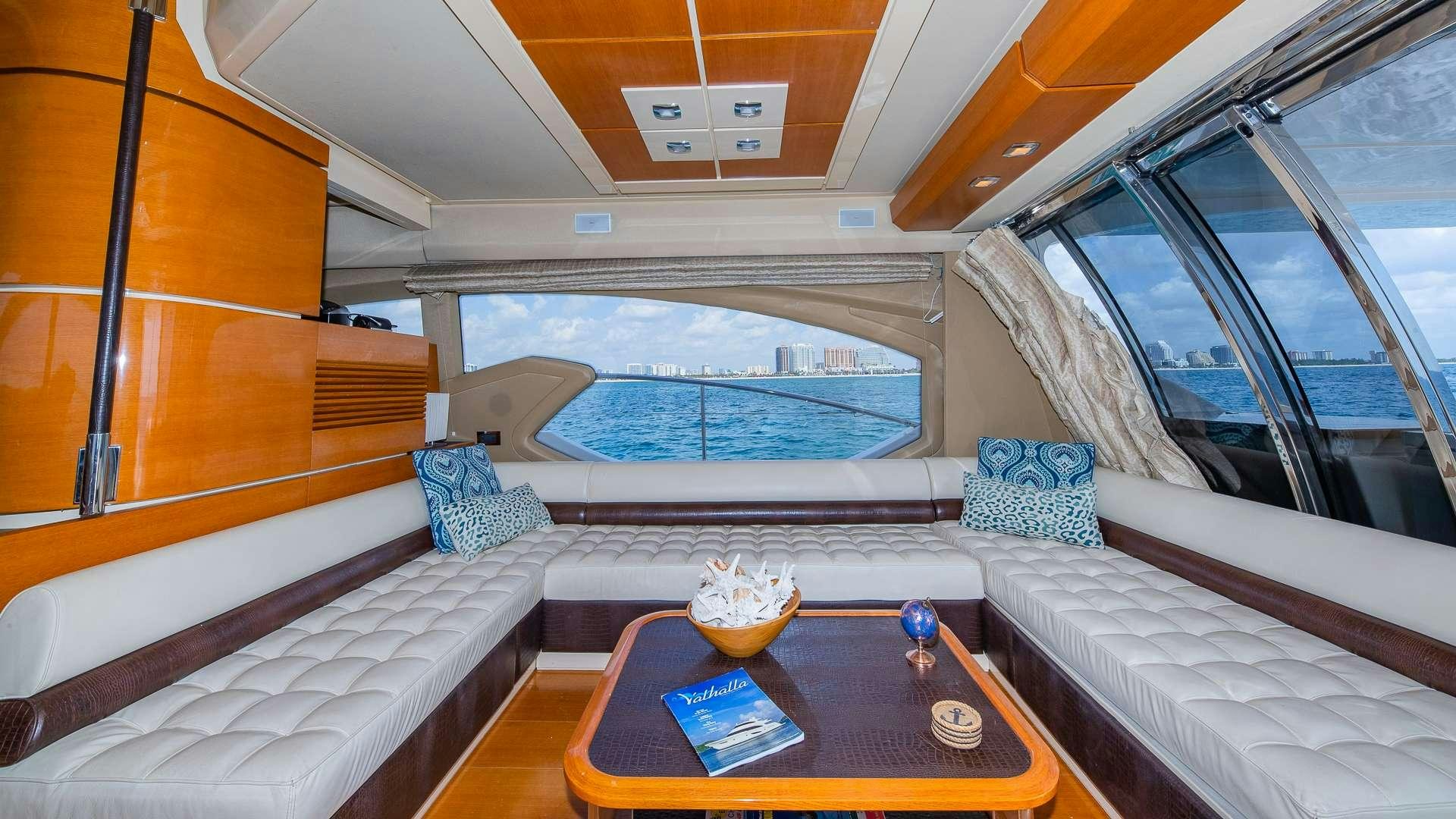 inside of a boat aboard WICKED Yacht for Charter