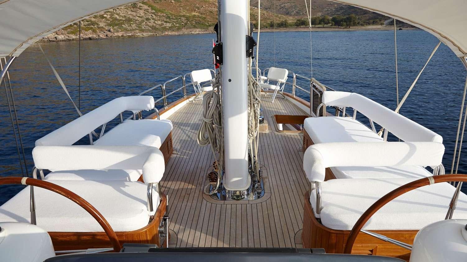 a boat on the water aboard G GIRL Yacht for Charter