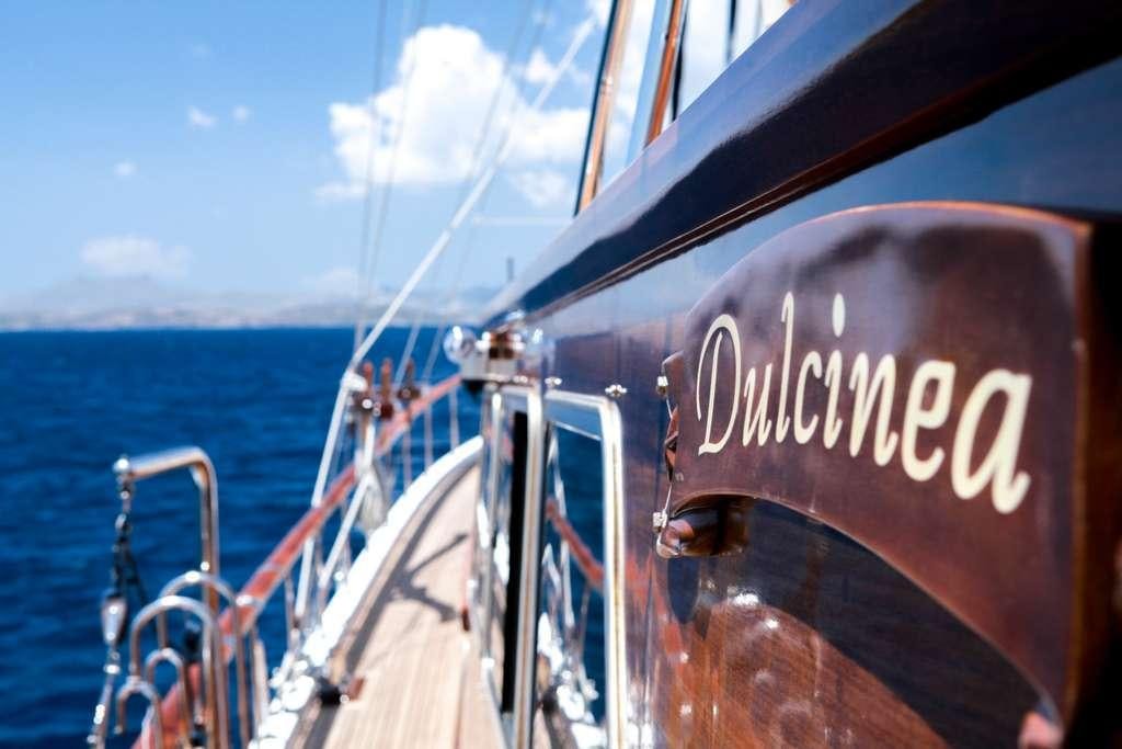 a boat on the water aboard AREA Yacht for Charter