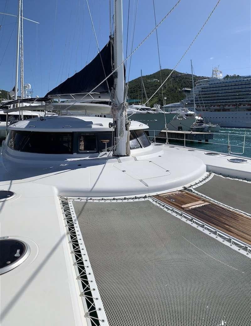 a boat on a deck aboard VIVO Yacht for Charter