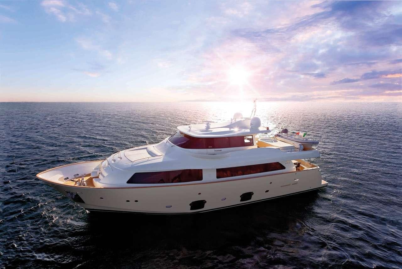 a boat on the water aboard DANA Yacht for Charter