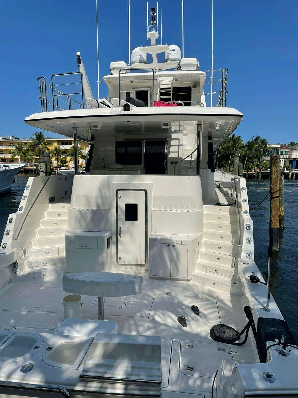 a large white boat aboard ANDIAMO Yacht for Charter