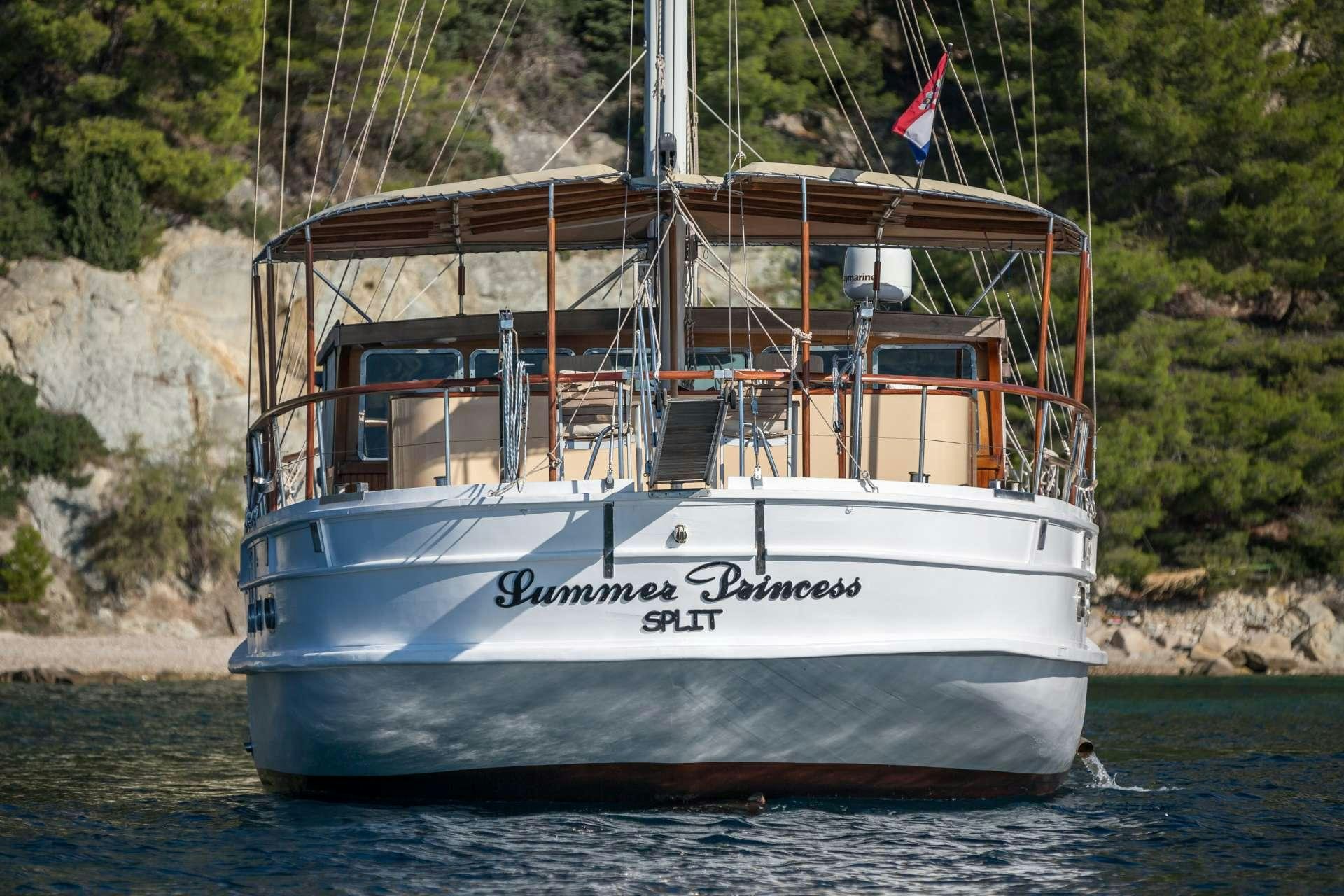 a boat on the water aboard Summer Princess Yacht for Charter