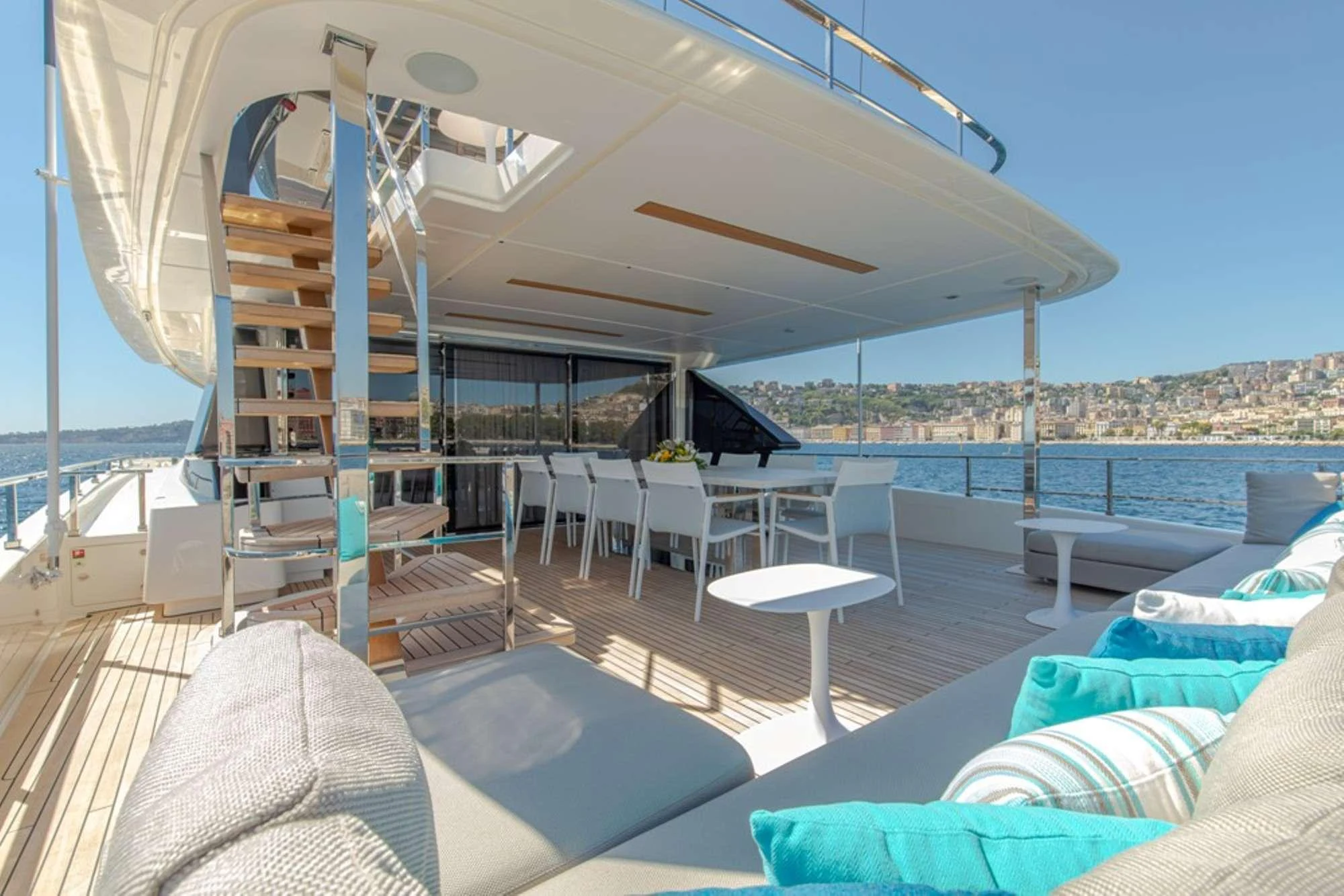 a boat on the water aboard PENELOPE Yacht for Charter