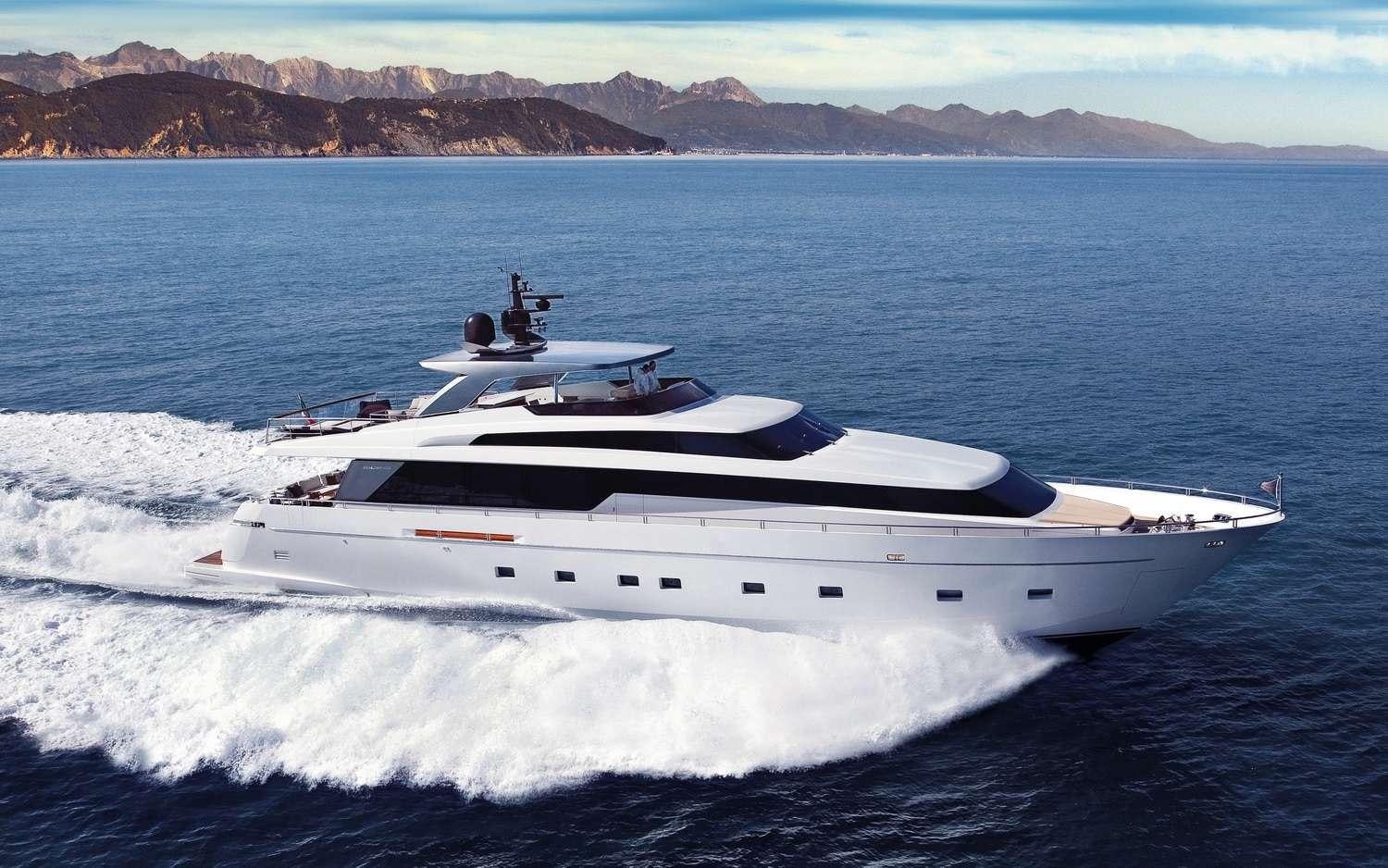 a boat on the water aboard INDIGO Yacht for Charter