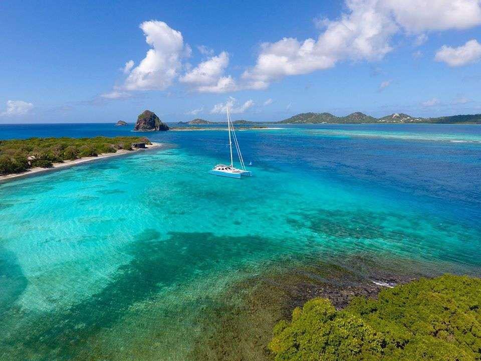 a boat in the water aboard SKYLARK Yacht for Charter