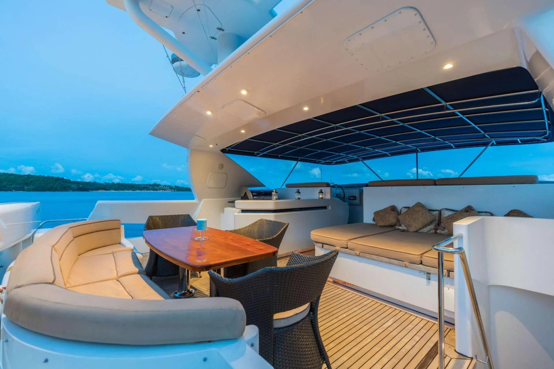 a boat on the water aboard XANADU OF LONDON Yacht for Charter
