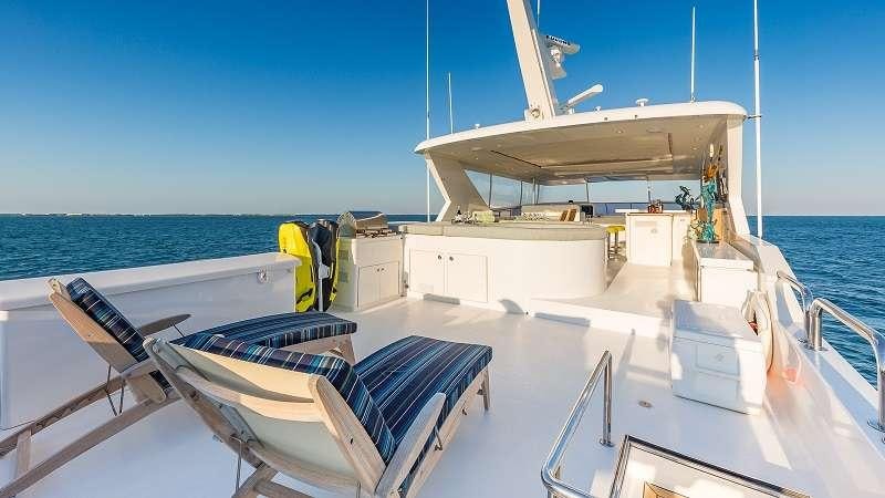 a boat on the water aboard HIGH RISE Yacht for Charter