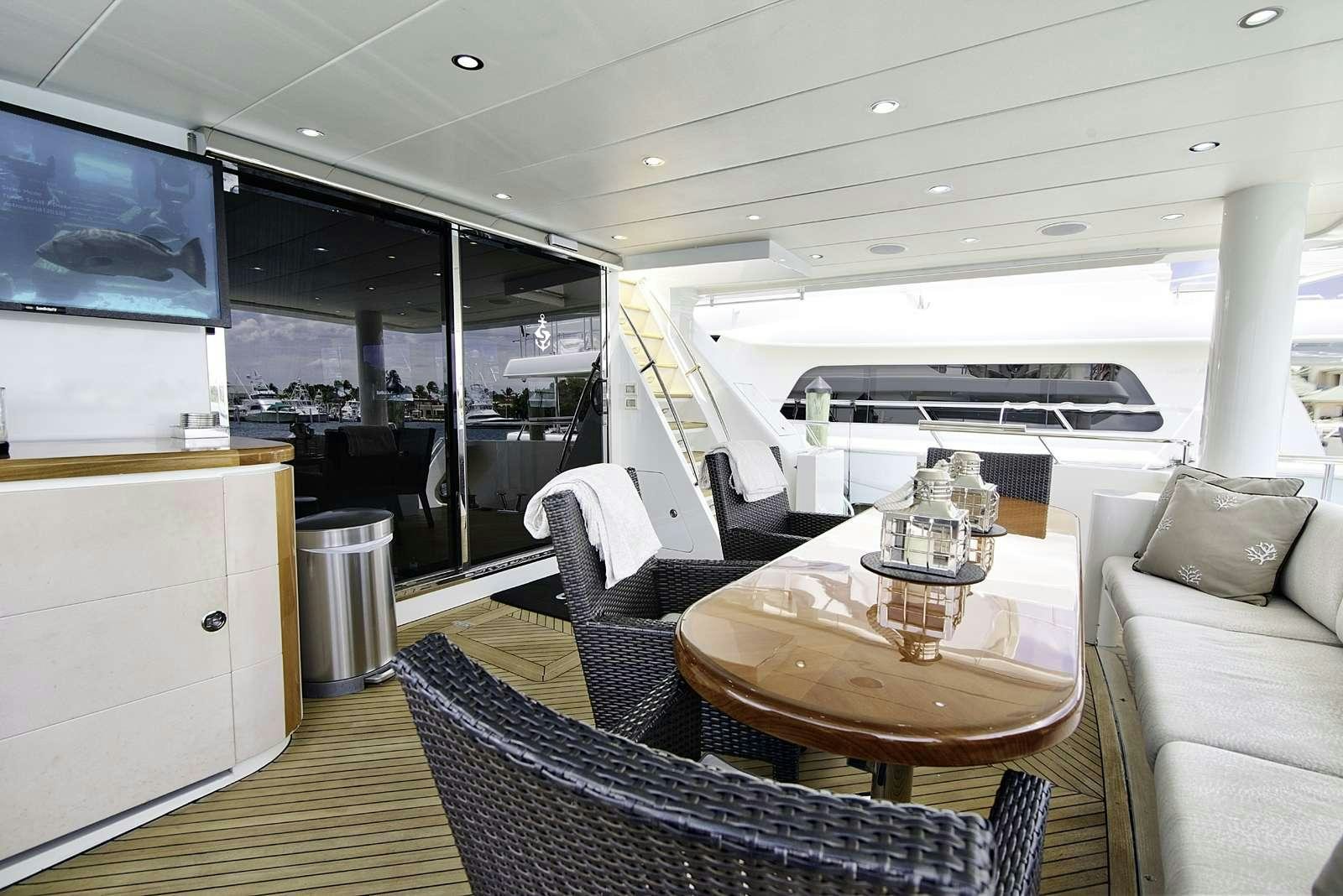 a boat on the water aboard STERLING V Yacht for Charter