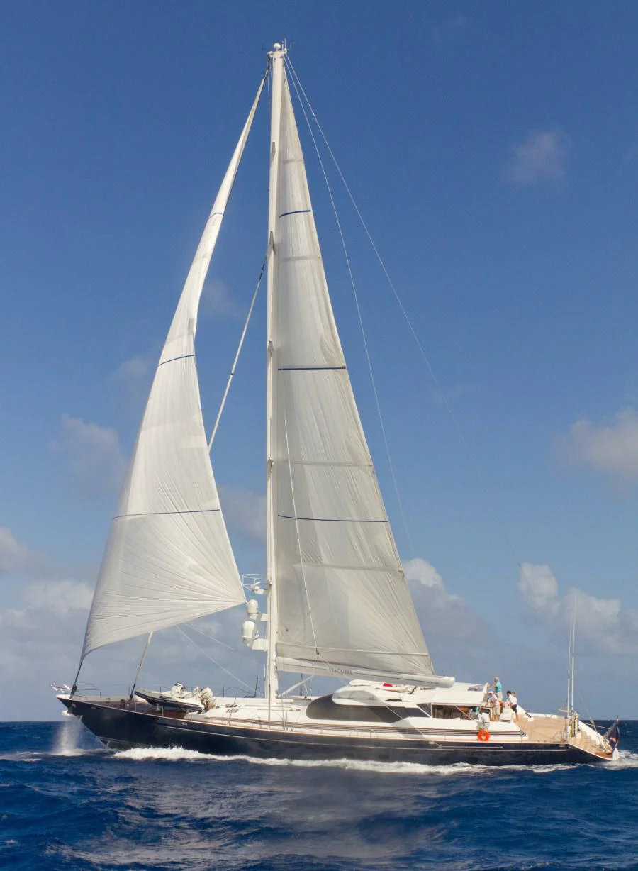 a sailboat on the water aboard SEAQUELL Yacht for Charter