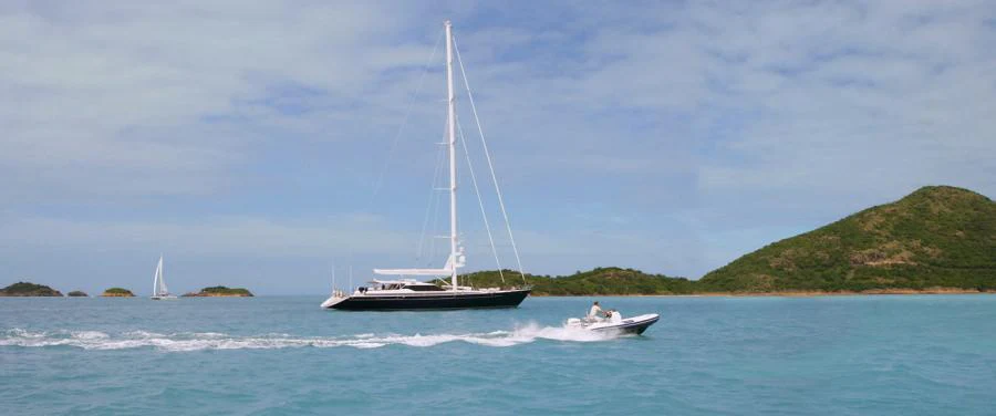 a sailboat on the water aboard SEAQUELL Yacht for Charter
