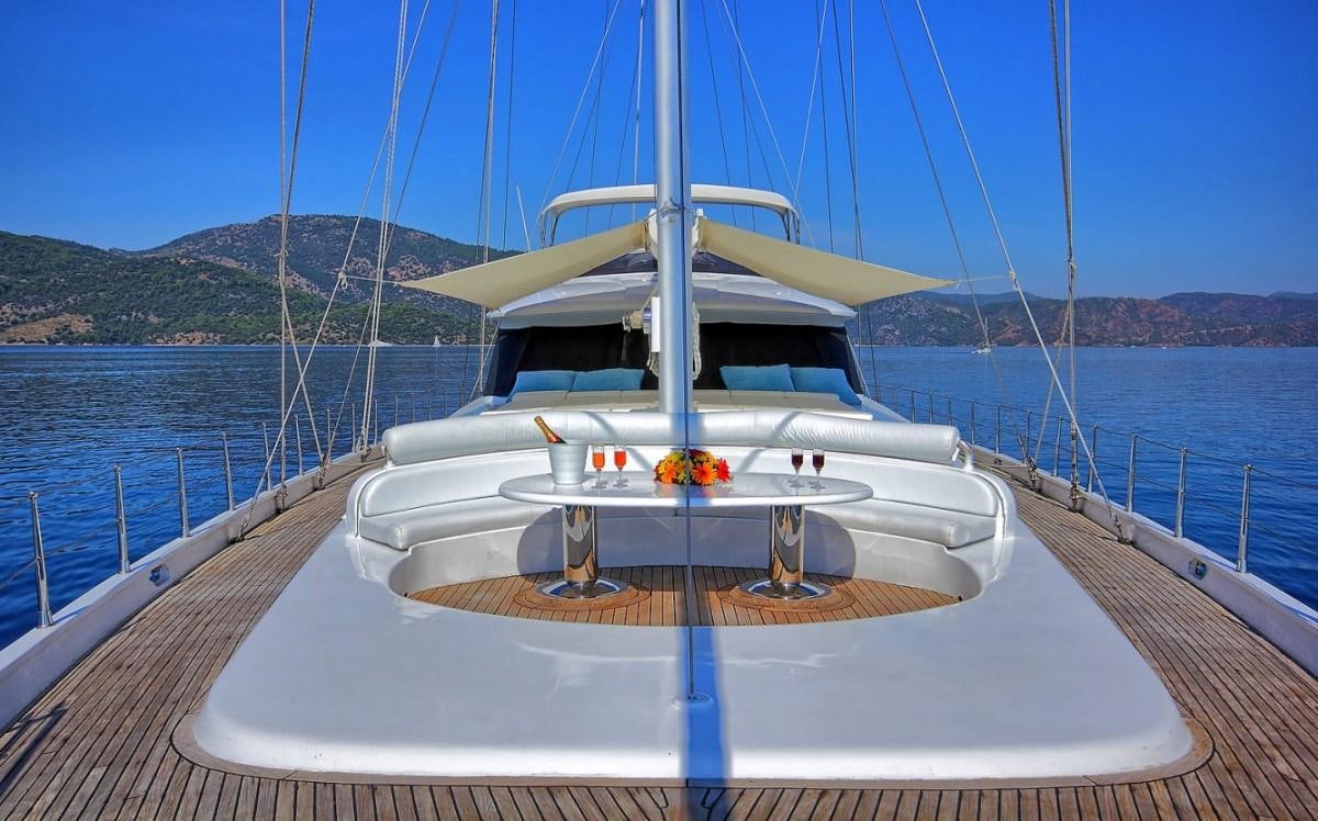 a boat on a body of water aboard ANGELO II Yacht for Charter
