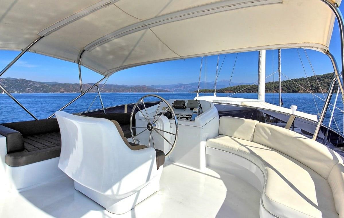 inside of a boat aboard ANGELO II Yacht for Charter