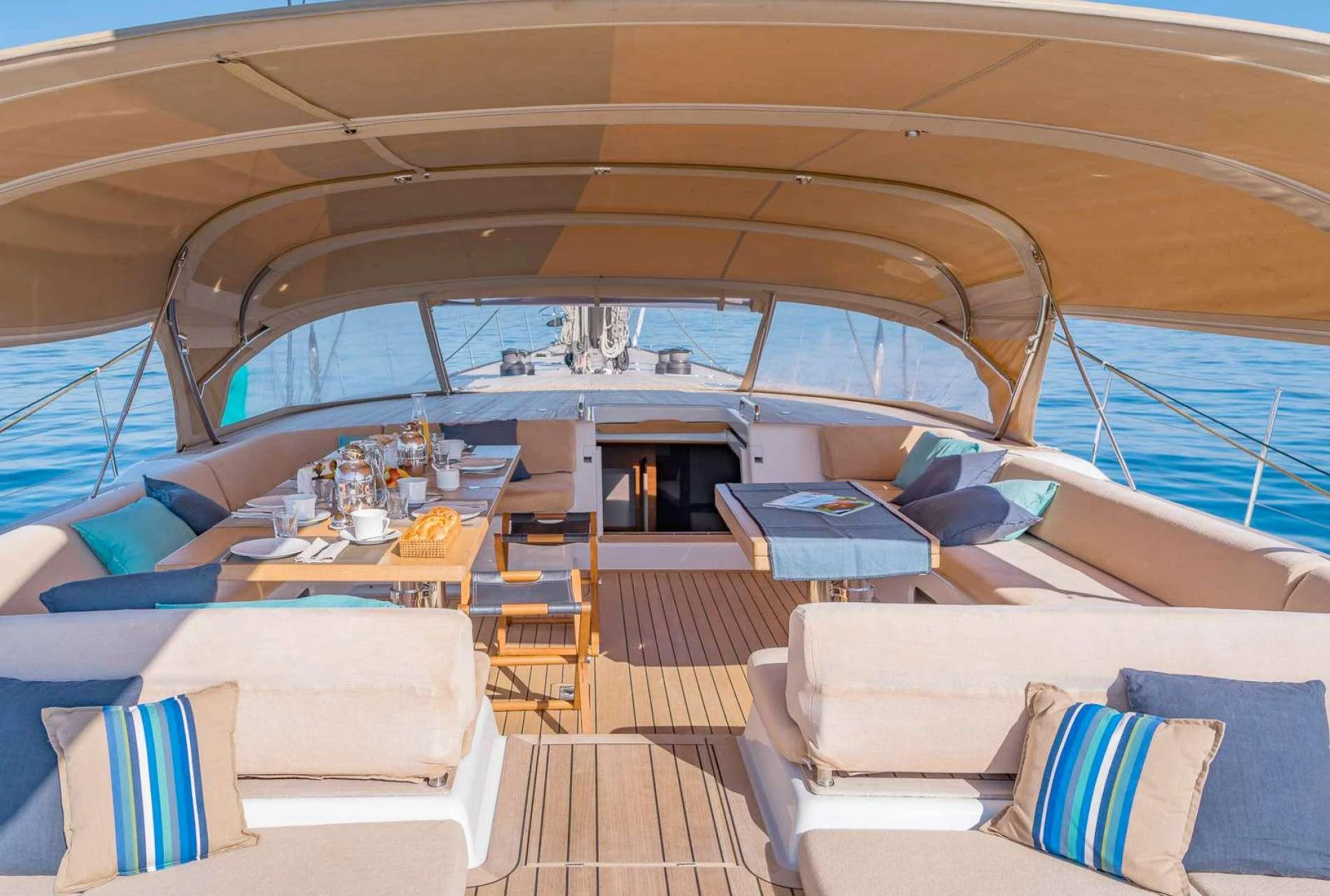 inside of a yacht aboard THALIMA Yacht for Charter