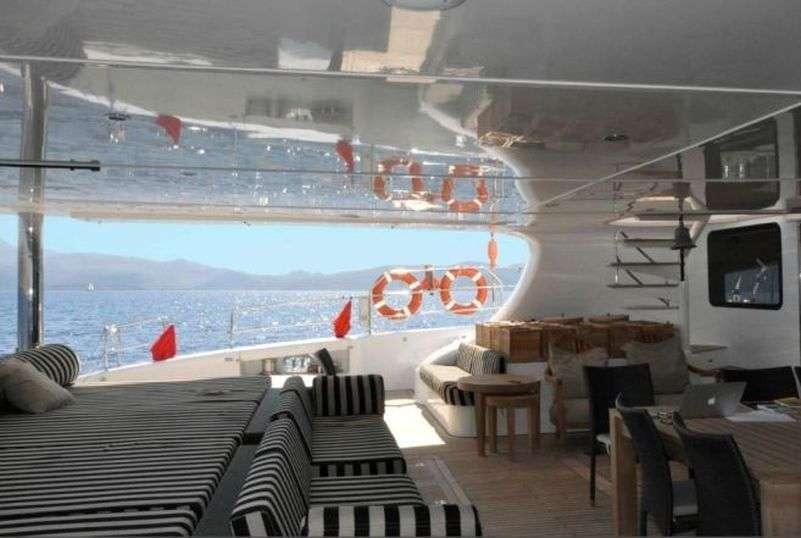inside of a boat aboard IPHARRA Yacht for Charter