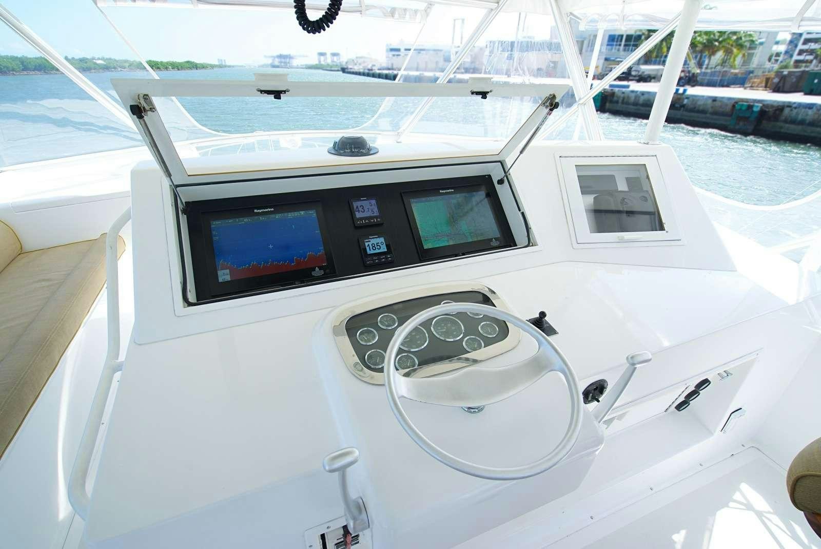 the inside of a boat aboard MISS KETHLEEN Yacht for Charter