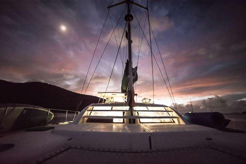 a boat on the snow aboard ISLAND R&amp;R Yacht for Charter