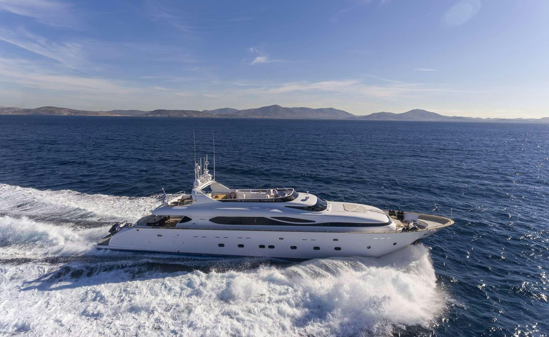 a boat on the water aboard ANASA Yacht for Charter