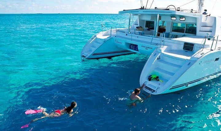 a boat in the water aboard DORIS Yacht for Charter