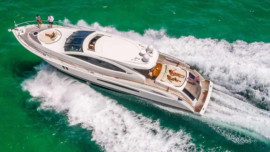 a boat on the water aboard LADY H Yacht for Charter