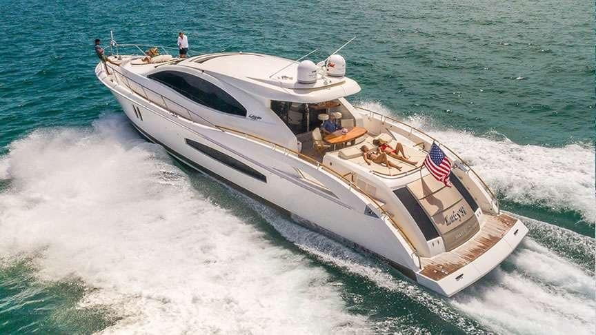 a boat on the water aboard LADY H Yacht for Charter