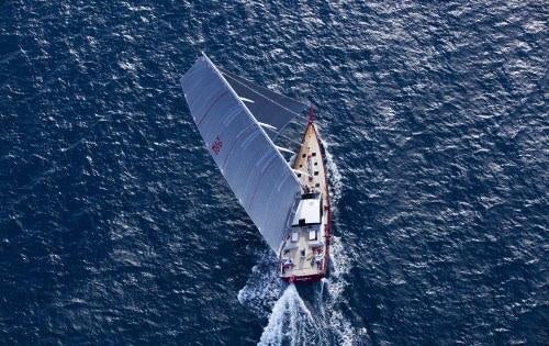 a boat sailing on the water aboard NOMAD IV Yacht for Charter