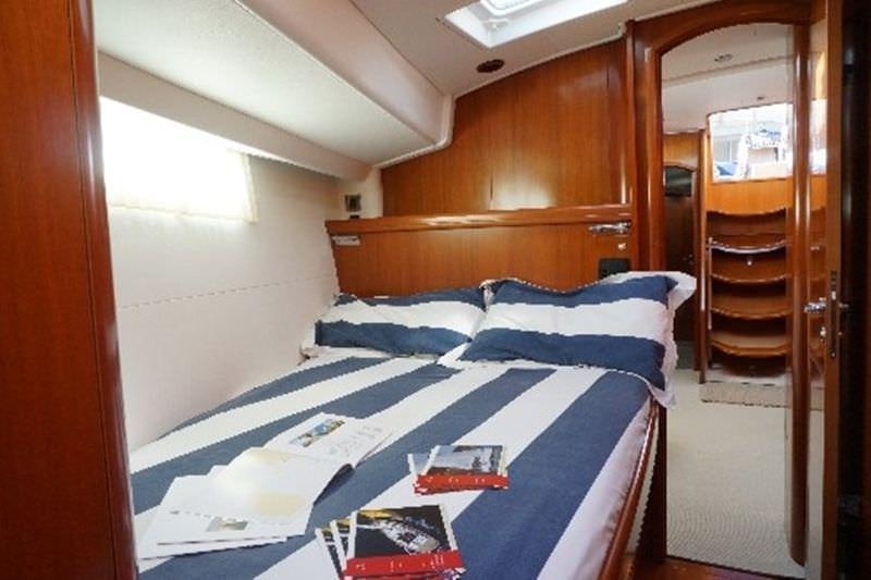a bedroom with a bunk bed aboard CAPRICE Yacht for Charter